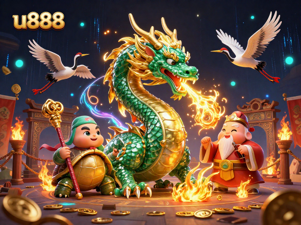 Experience thrilling moments at u888 with vibrant gambling elements and mystical characters.