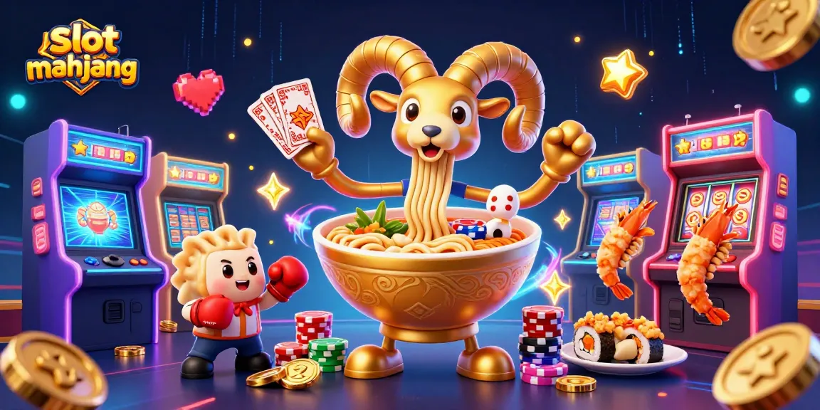 Spin slot gacor mahjong with vibrant casino characters and game elements in a dynamic 3D scene.
