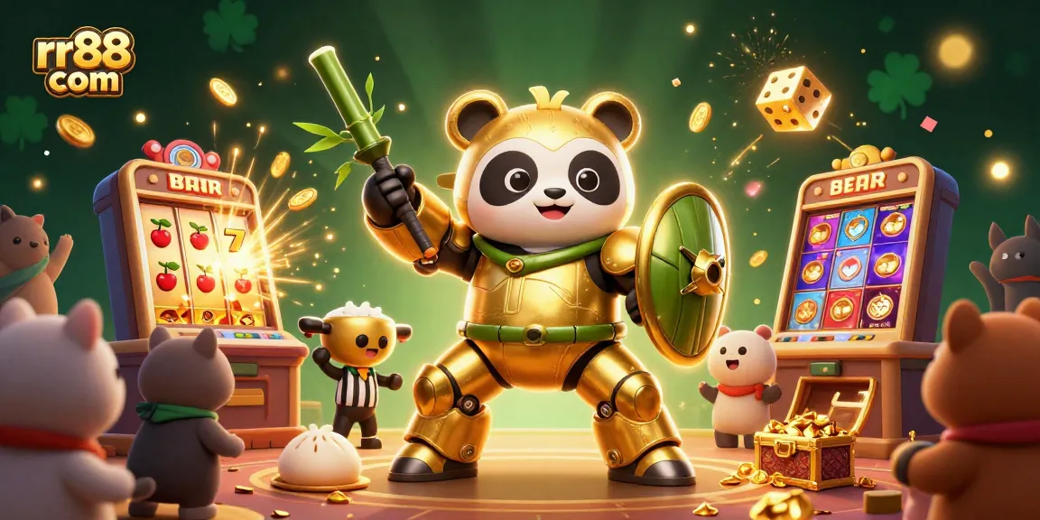 Experience the thrilling action at rr88 com with a vibrant 3D illustration of jackpot excitement and dynamic characters!
