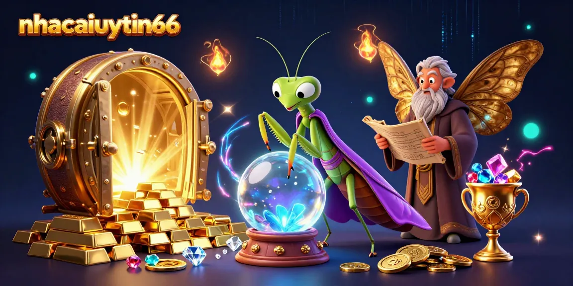 Engage with the vibrant world of nhacaiuytin66 through a magical 3D casino illustration.