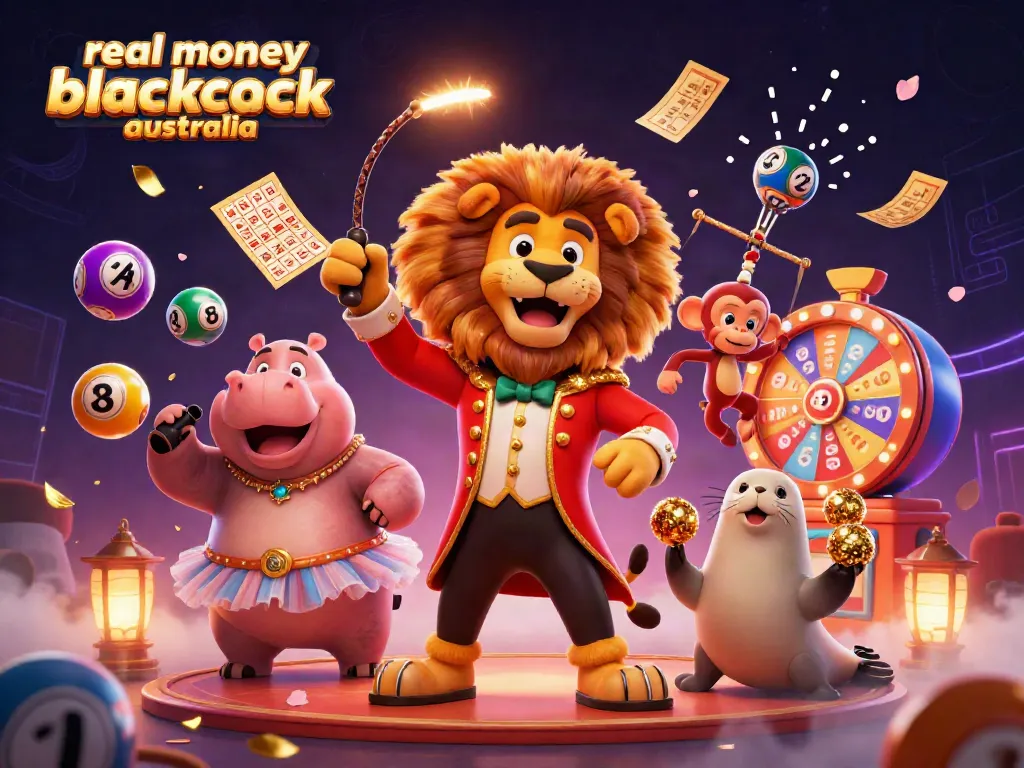 Engage in real money blackjack Australia with lively casino mascots in a vibrant 3D celebration.