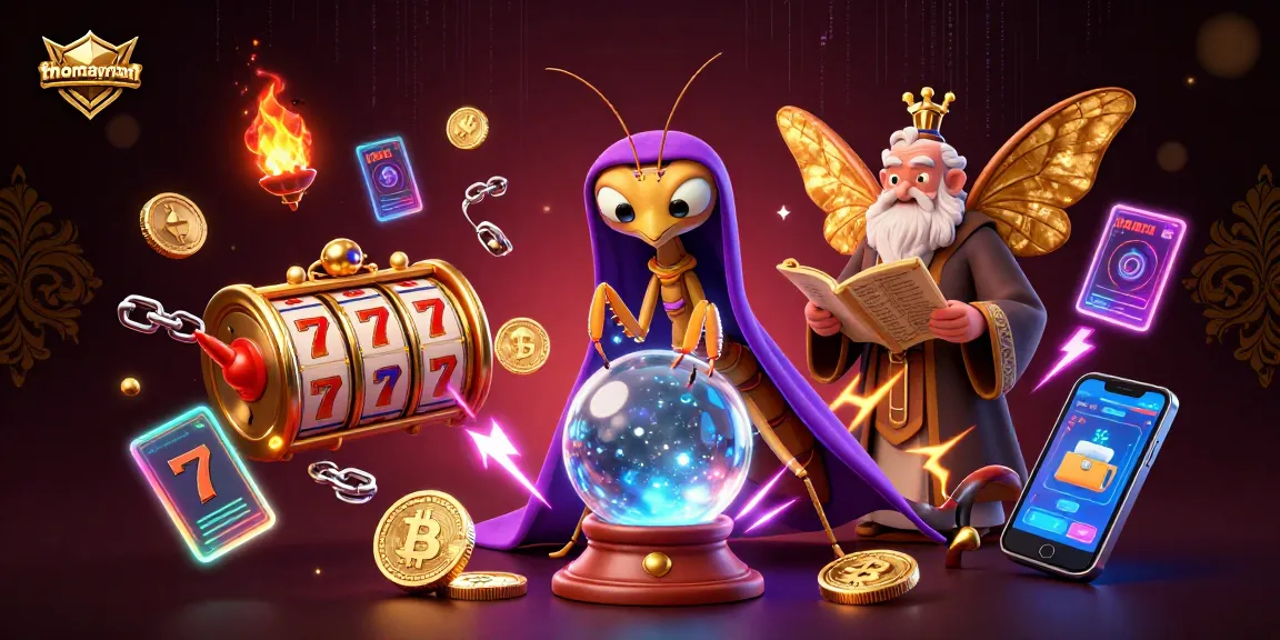 Spin big wins with thomayman in a vibrant casino scene featuring unique 3D elements.