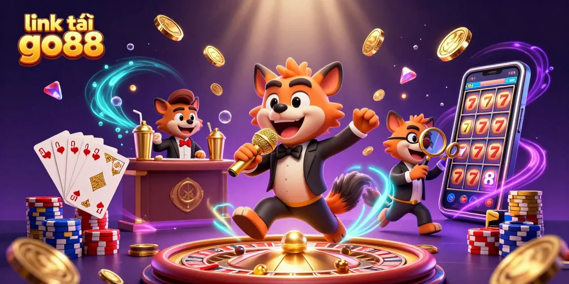 Engage with link tải go88 while enjoying a lively casino atmosphere with vibrant hyena characters.