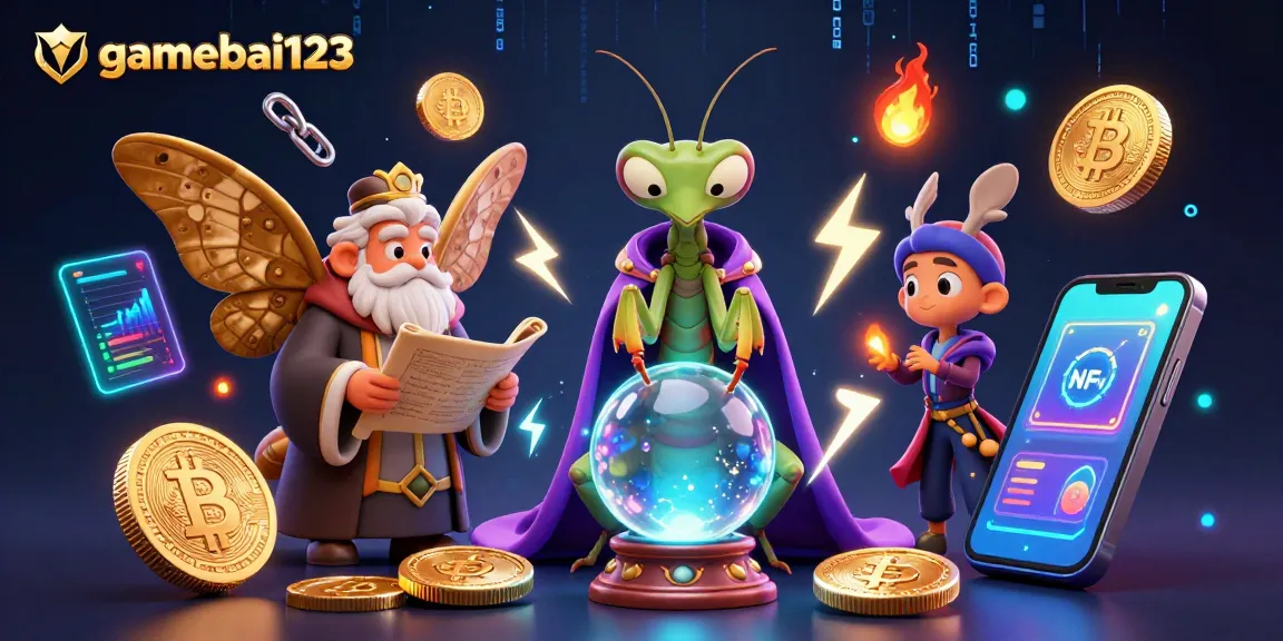 Engage in the thrilling gamebai123 universe with vibrant characters and neon elements.