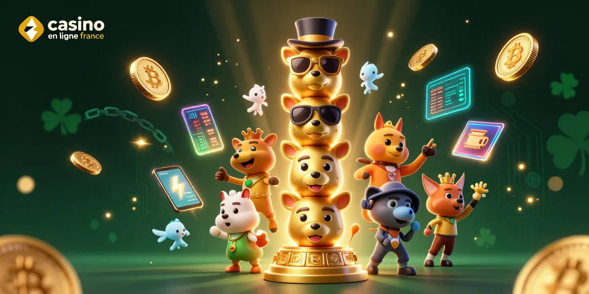 Découvrez l'univers des jeux sur le casino en ligne France avec un totem fantastique et des éléments crypto captivants