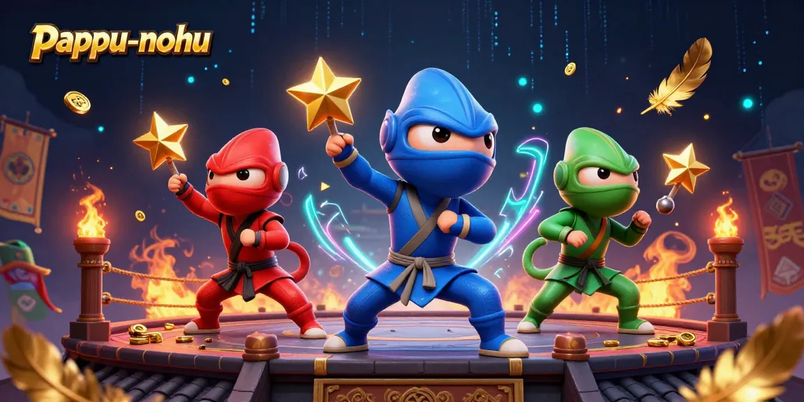 Experience thrilling gameplay in pappu-nohu as ninja chameleons engage in action-packed martial arts.
