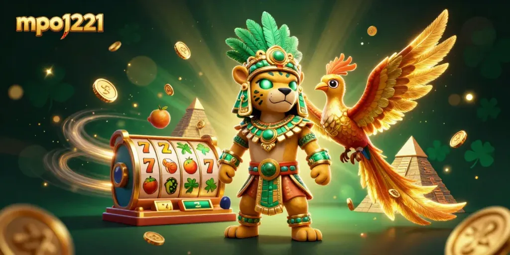 Engage with mpo1221's thrilling slot gameplay featuring dynamic characters and vibrant casino elements.